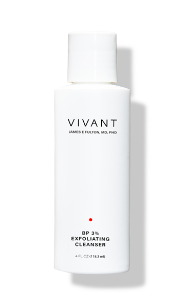Vivant BP 3% Exfoliating Cleanser - Очисник для проблемної шкіри з бензоїл пероксидом 3% та мікрогранулами Vivant BP 3% Exfoliating Cleanser - Очисник для проблемної шкіри з бензоїл пероксидом 3% та мікрогранулами